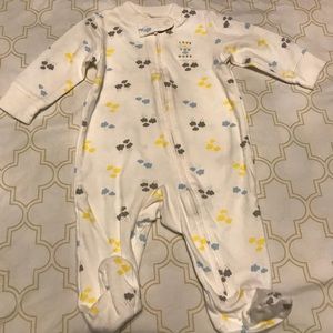 Cloud onesie with feet